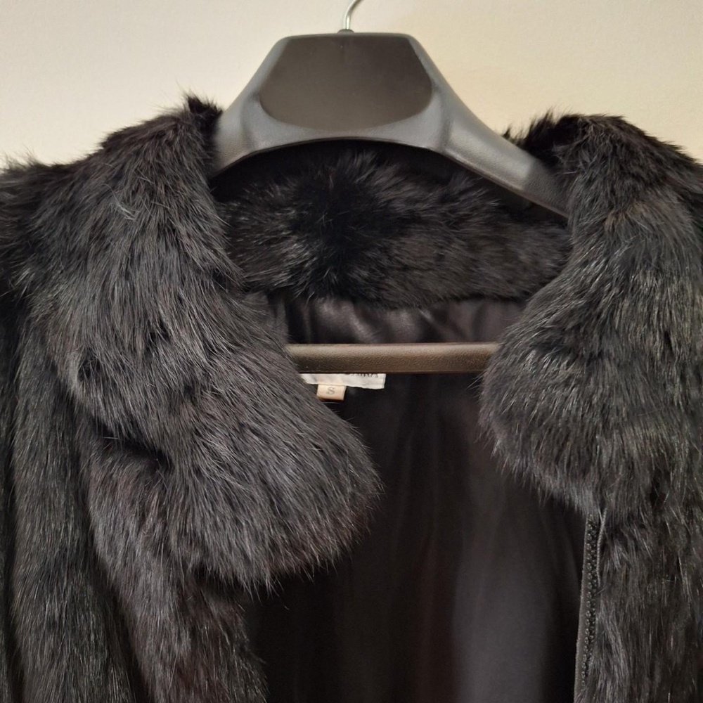 Genuine Rabbit Fur Coat - Picture 2 of 6